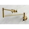 Kingston Brass KS4107DX Wall Mount Pot Filler, Brushed Brass KS4107DX - alternate 2